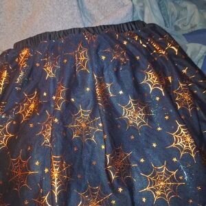 Black and Gold Spider Web Skirt